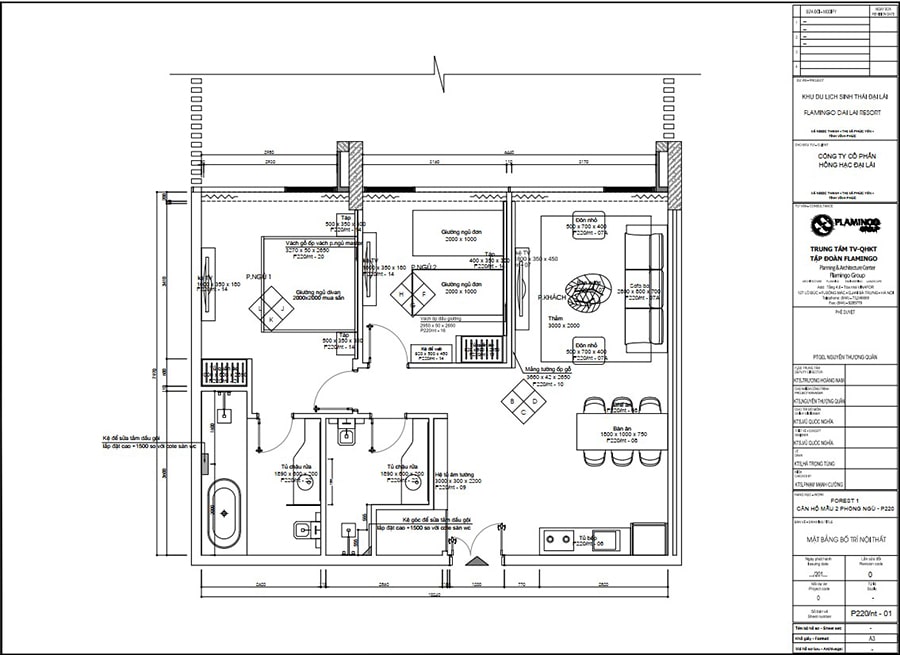 Thi công căn hộ mẫu dự án Flamingo Đại Lải - Vĩnh Phúc
